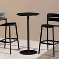 Adjustable Round Metal Bar Table Height Up to 105 cm