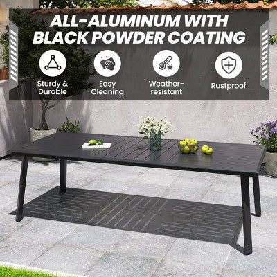 Large Aluminium Outdoor Dining Set for Six to Ten